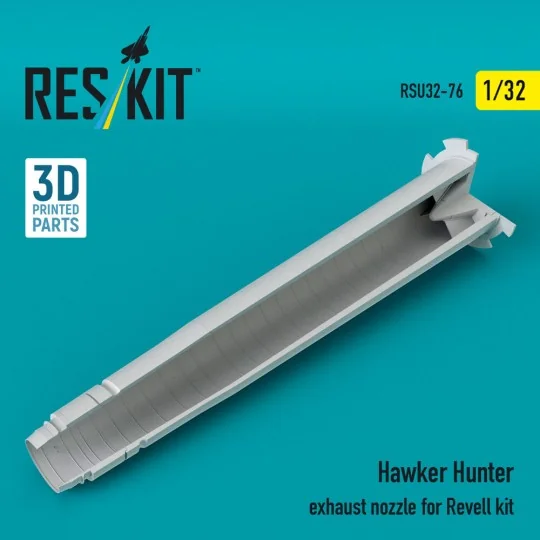 Hawker Hunter exhaust nozzle for Revell kit (3D Printed), 1/32 - Re...