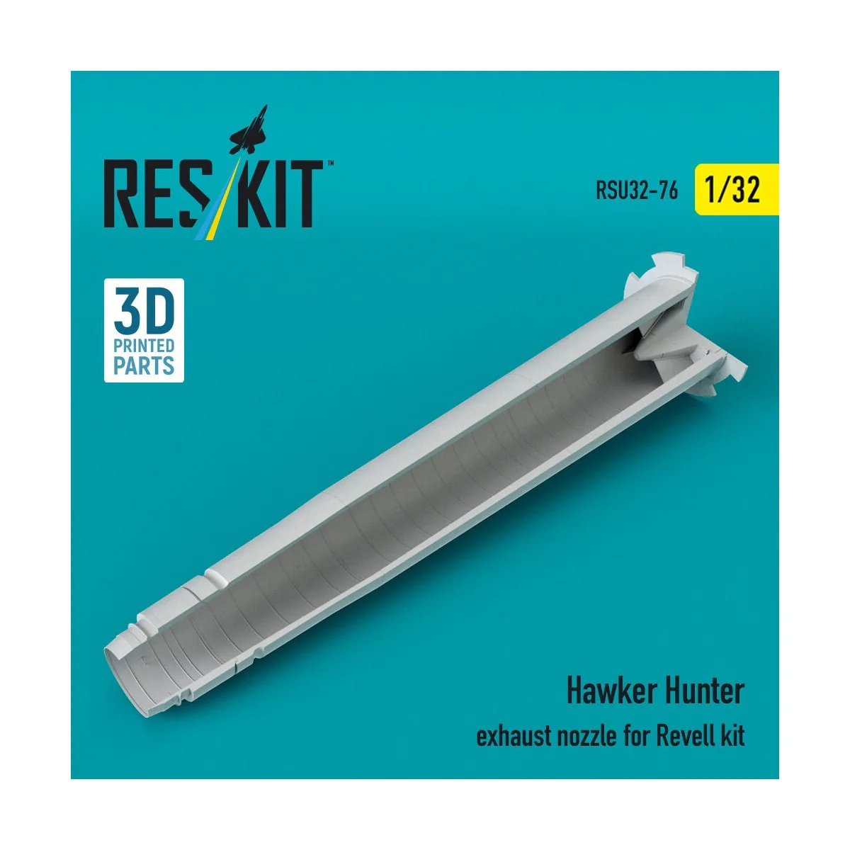 Hawker Hunter exhaust nozzle for Revell kit (3D Printed), 1/32 - Re...