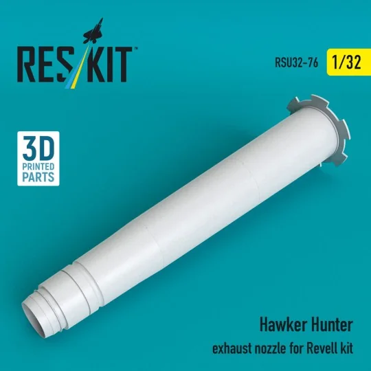 Hawker Hunter exhaust nozzle for Revell kit (3D Printed), 1/32 - Re...