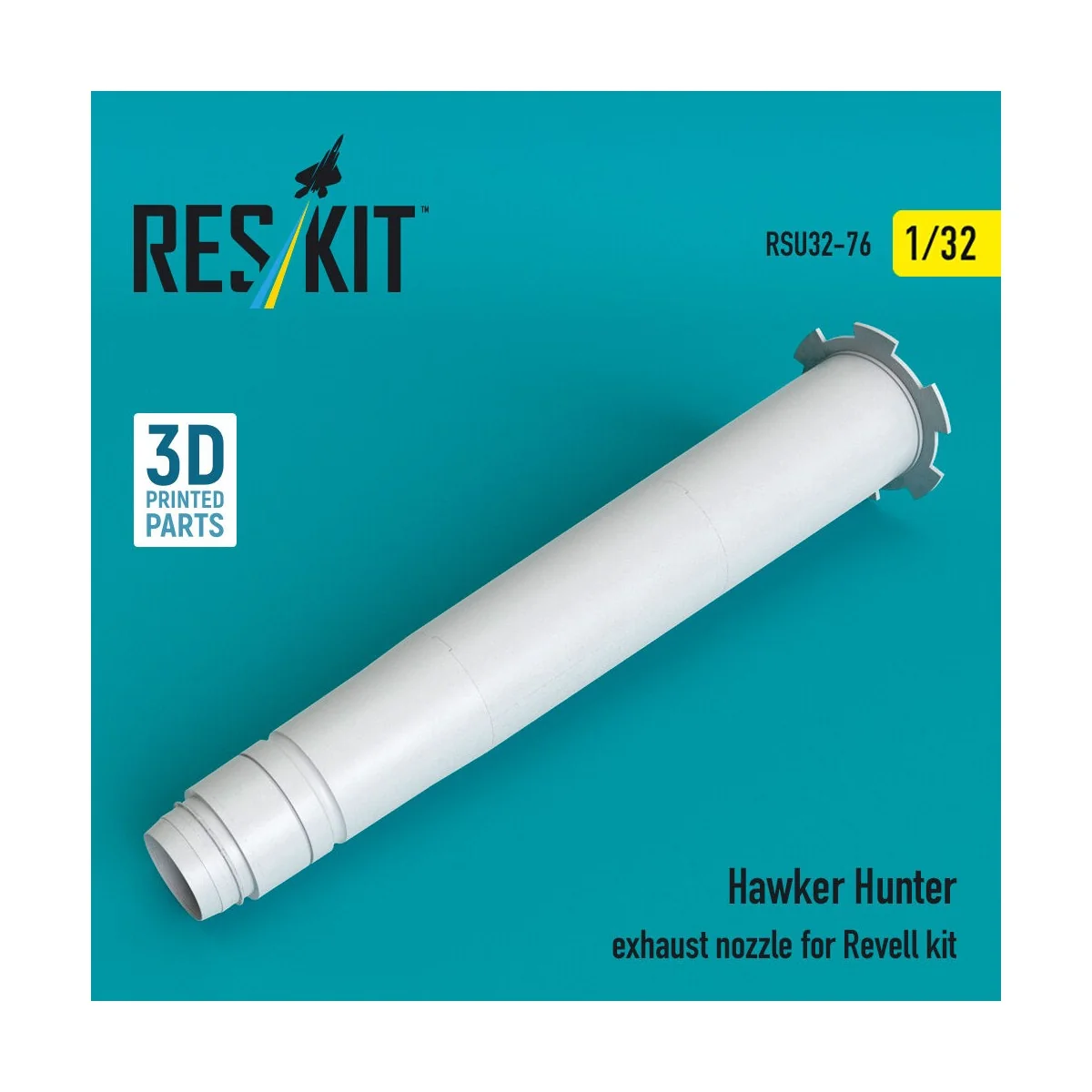 Hawker Hunter exhaust nozzle for Revell kit (3D Printed), 1/32 - Re...
