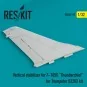 Vertical stabilizer for F-105G Thunderchief for Trumpeter 02202 kit...