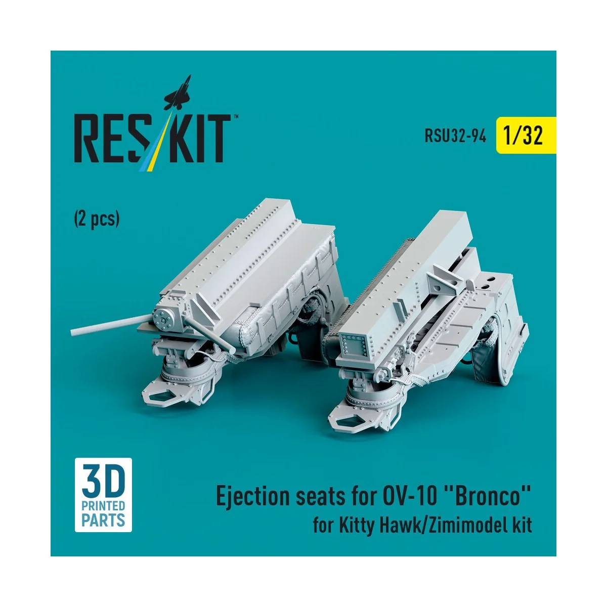 Ejection seats for OV-10 Bronco (2 pcs) for Kitty Hawk/Zimimodel ki... Ejection seats for OV-10 Bronco (2 pcs) for Kitty Hawk/Zimimodel ki...