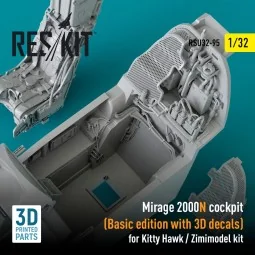 Mirage 2000N cockpit (Basic edition with 3D decals) for Kitty Hawk ...