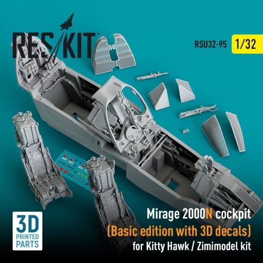 Mirage 2000N cockpit (Basic edition with 3D decals) for Kitty Hawk ... Mirage 2000N cockpit (Basic edition with 3D decals) for Kitty Hawk ...