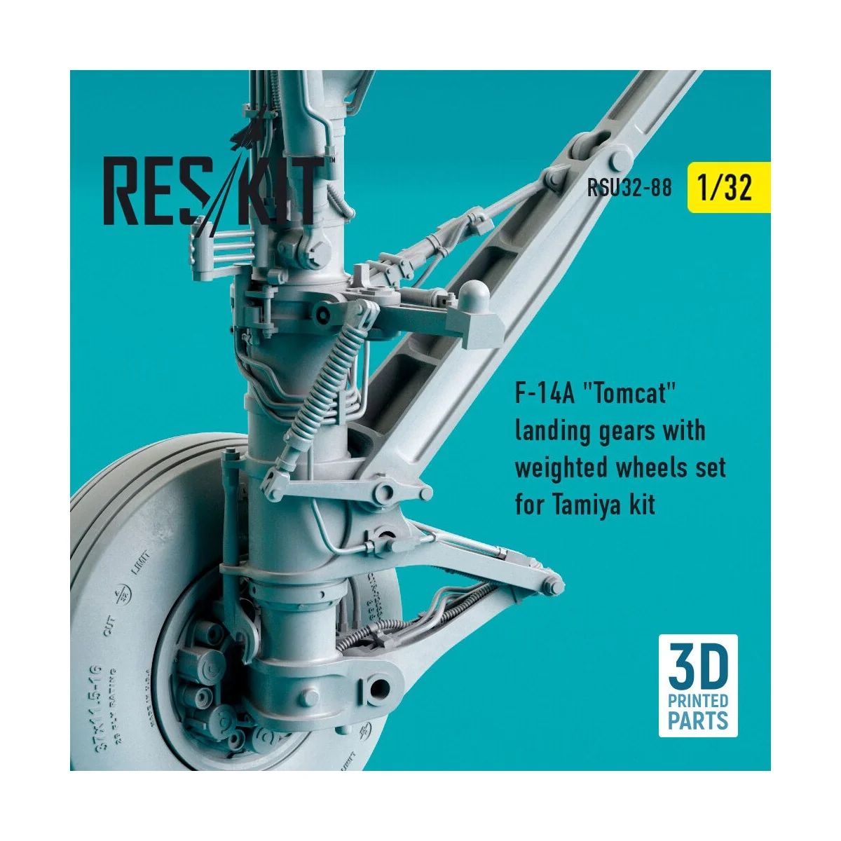 F-14A Tomcat landing gears with weighted wheels set for Tamiya kit ... F-14A Tomcat landing gears with weighted wheels set for Tamiya kit ...