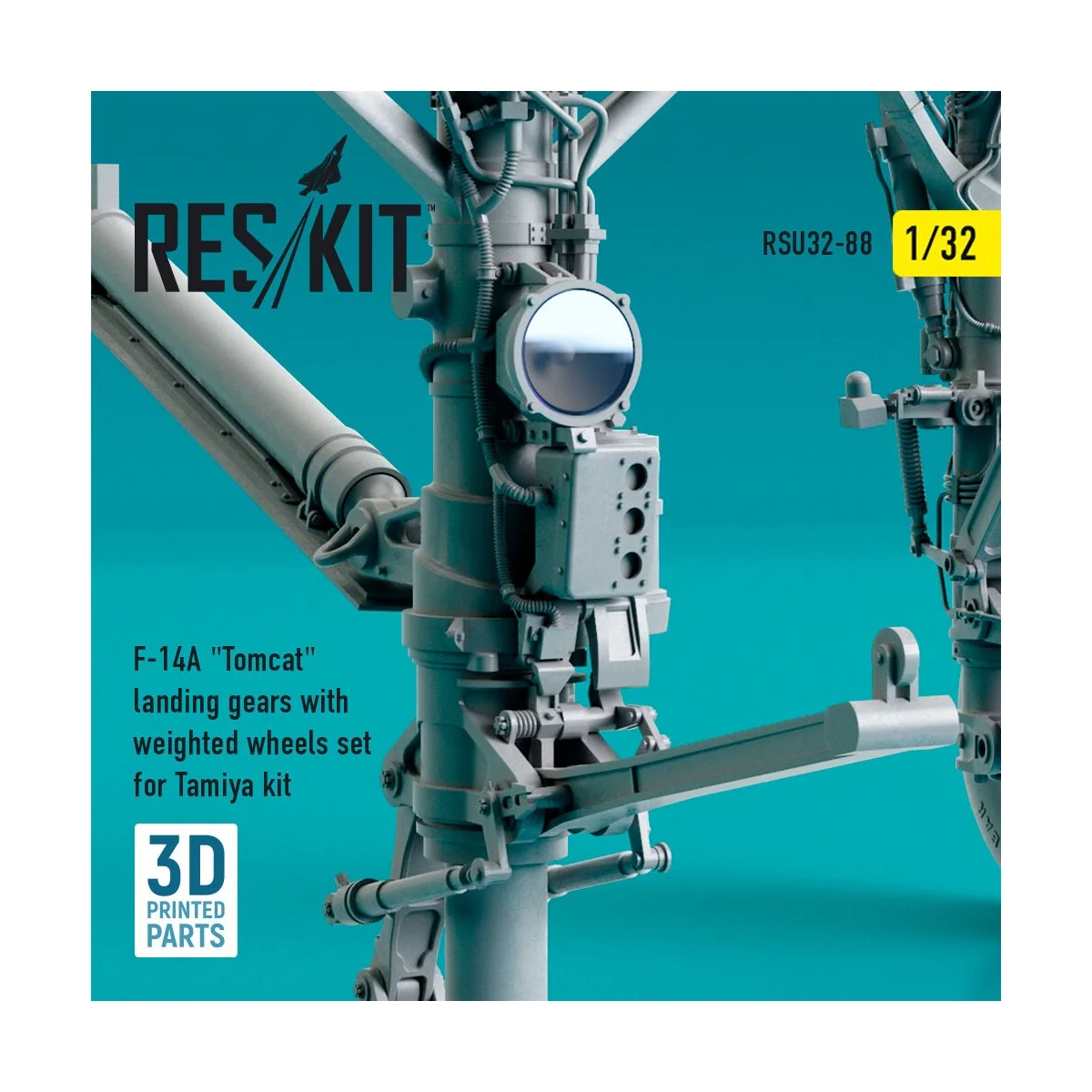 F-14A Tomcat landing gears with weighted wheels set for Tamiya kit ... F-14A Tomcat landing gears with weighted wheels set for Tamiya kit ...