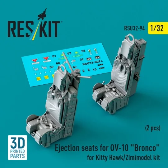 Ejection seats for OV-10 Bronco (2 pcs) for Kitty Hawk/Zimimodel ki... Ejection seats for OV-10 Bronco (2 pcs) for Kitty Hawk/Zimimodel ki...