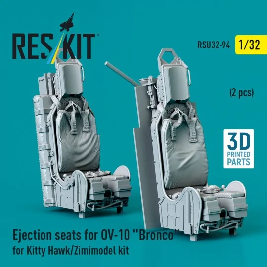 Ejection seats for OV-10 Bronco (2 pcs) for Kitty Hawk/Zimimodel ki... Ejection seats for OV-10 Bronco (2 pcs) for Kitty Hawk/Zimimodel ki...