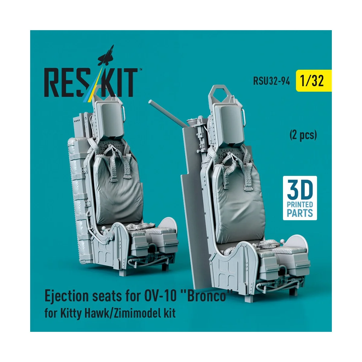 Ejection seats for OV-10 Bronco (2 pcs) for Kitty Hawk/Zimimodel ki... Ejection seats for OV-10 Bronco (2 pcs) for Kitty Hawk/Zimimodel ki...