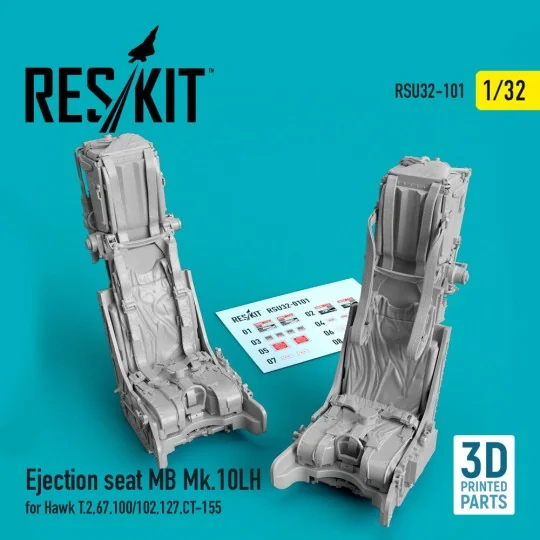 Ejection seat MB Mk.10LH for Hawk T.2, 67, 100/102, 127, CT-155 (3D... Ejection seat MB Mk.10LH for Hawk T.2, 67, 100/102, 127, CT-155 (3D...