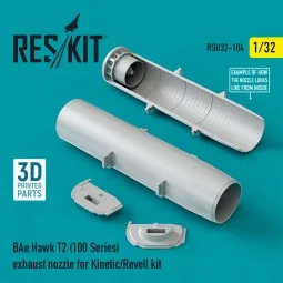 BAe Hawk T2 (100 Series) exhaust nozzle for Kinetic/Revell kit, 1/3...