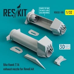 BAe Hawk T.1A exhaust nozzle for Revell kit 1/32 - ResKit Models RS...