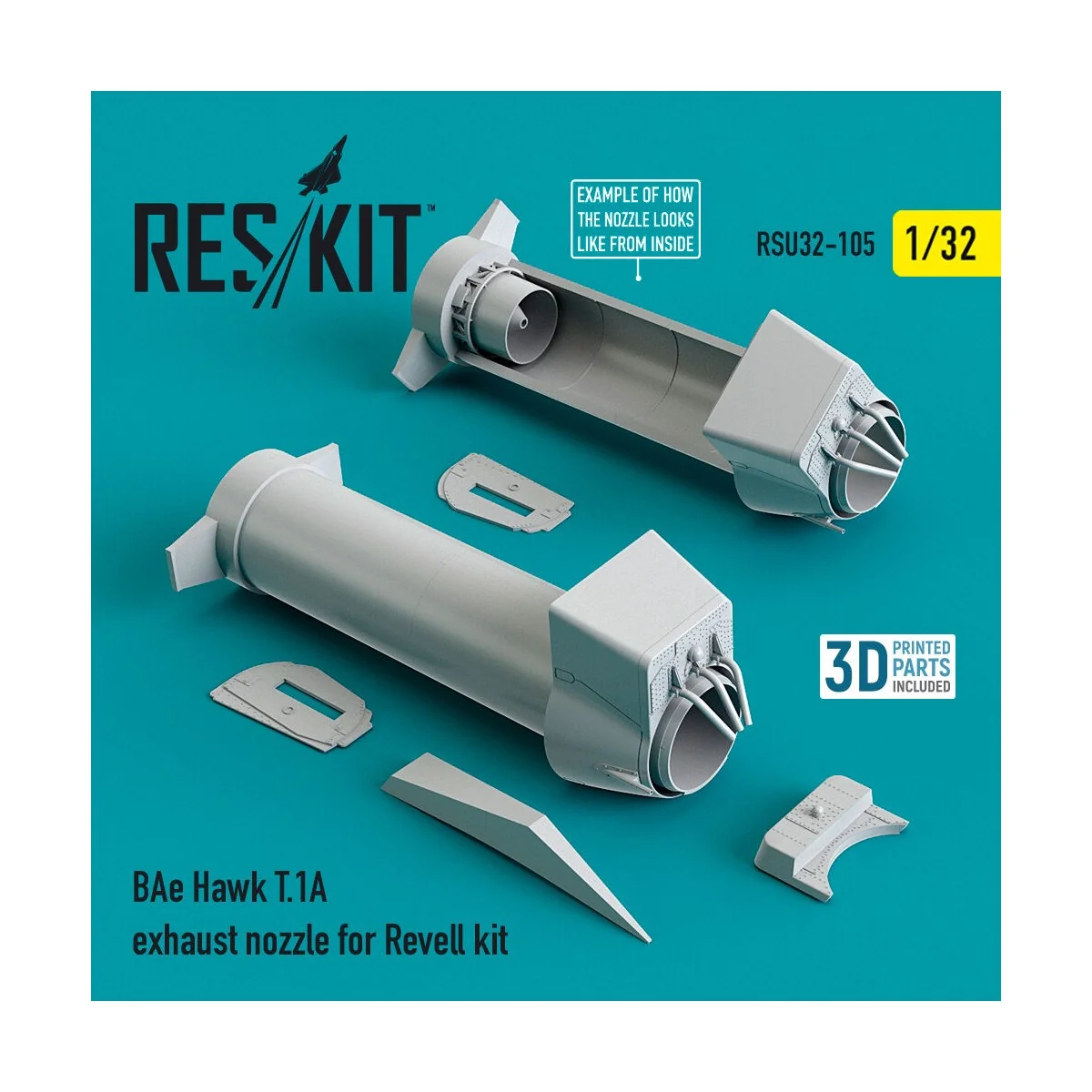 BAe Hawk T.1A exhaust nozzle for Revell kit 1/32 - ResKit Models RS...
