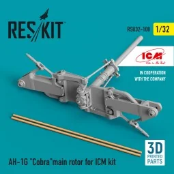 AH-1G Cobramain rotor for ICM kit (3D Printed), 1/32 - ResKit Model...