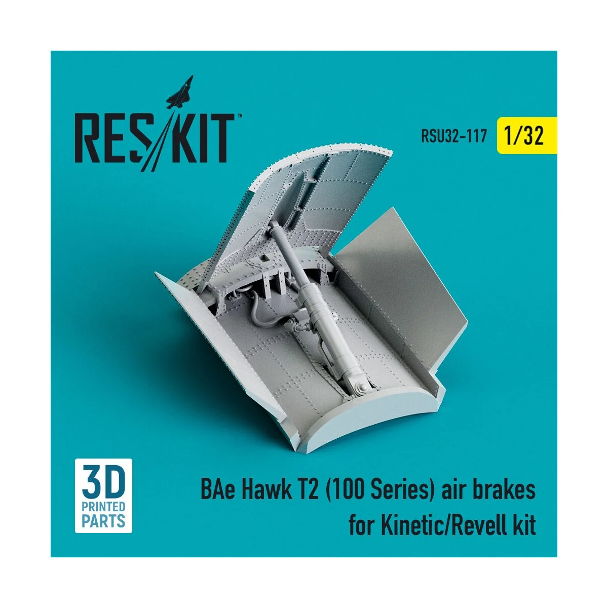 BAe Hawk T2 (100 Series) air brakes for Kinetic/Revell kit (3D Prin...