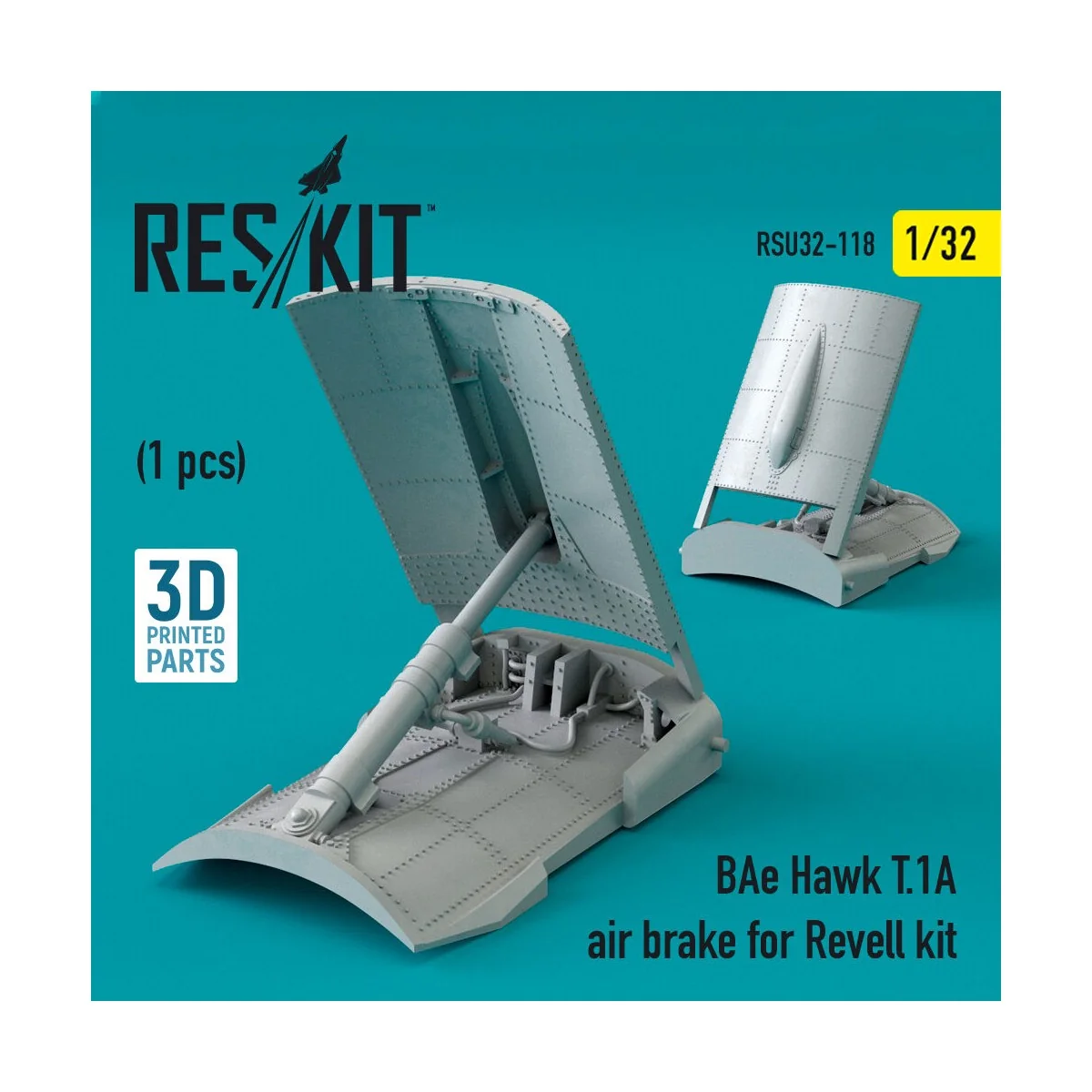 BAe Hawk T.1A air brakes for Revell kit (3D Printed), 1/32 - ResKit...