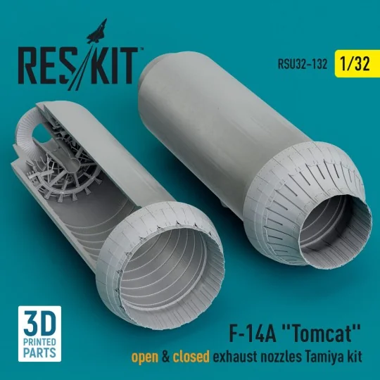 F-14A Tomcat open & closed exhaust nozzles Tamiya kit (3D Printed) ...