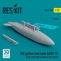 150 gallon fuel tank AERO 1C (FPU-3/A) USN & USM for OV-10 A/D (1 p...
