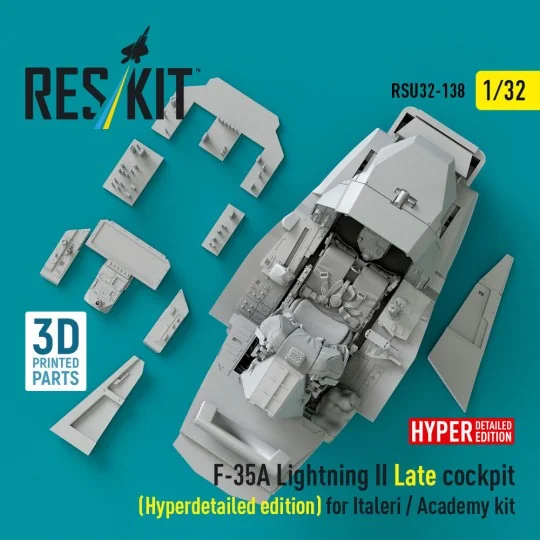 F-35A Lightning II Late cockpit (Hyperdetailed edition) for Italeri... F-35A Lightning II Late cockpit (Hyperdetailed edition) for Italeri...