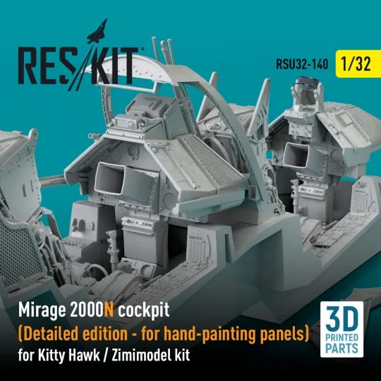 Mirage 2000N cockpit (Detailed edition) for Kitty Hawk / Zimimodel ...