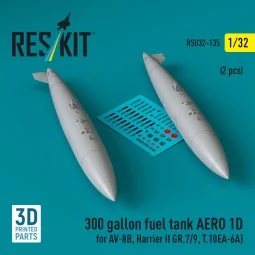 300 gallon fuel tank AERO 1D for AV-8B, Harrier II GR.7/9, T.10 (2 ...