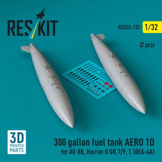 300 gallon fuel tank AERO 1D for AV-8B, Harrier II GR.7/9, T.10 (2 ...