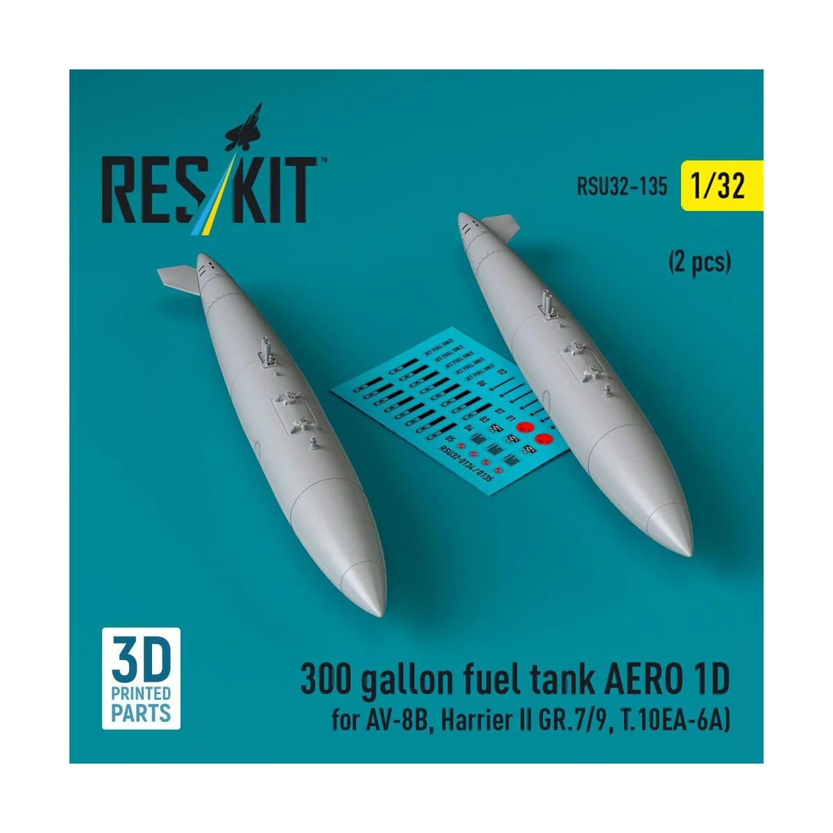 300 gallon fuel tank AERO 1D for AV-8B, Harrier II GR.7/9, T.10 (2 ...