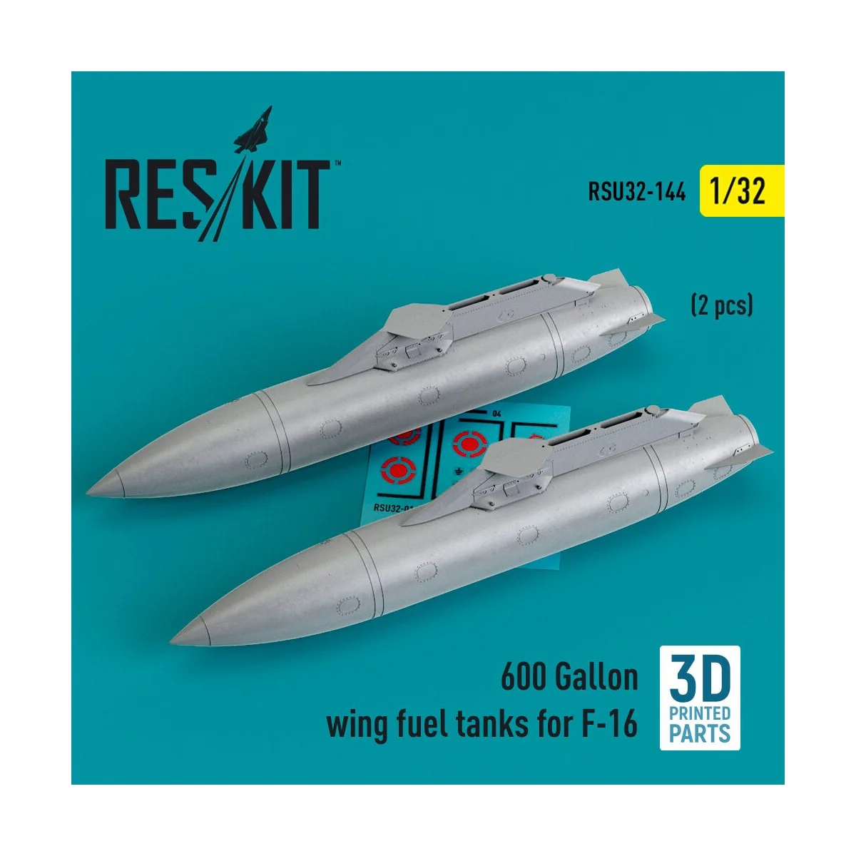 600 Gallon wing fuel tanks for F-16 (CJ/DJ Block 50/52, 50/52+, Suf...