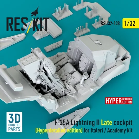 F-35A Lightning II Late cockpit (Hyperdetailed edition) for Italeri... F-35A Lightning II Late cockpit (Hyperdetailed edition) for Italeri...