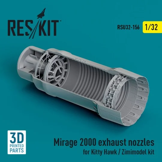 Mirage 2000 exhaust nozzle for Kitty Hawk / Zimimodel kit (3D Print...