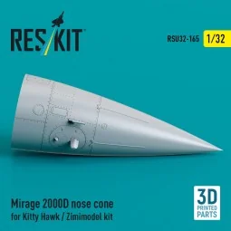 Mirage 2000D nose cone for Kitty Hawk / Zimimodel kit (3D Printed),...