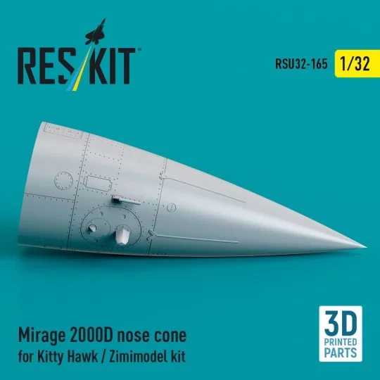 Mirage 2000D nose cone for Kitty Hawk / Zimimodel kit (3D Printed) ...