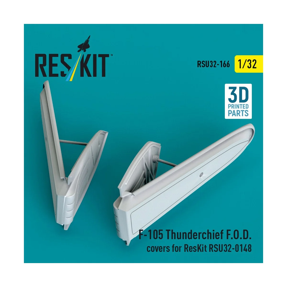 F-105 Thunderchief F.O.D. covers for ResKit RSU32-0148 (3D Printed)...