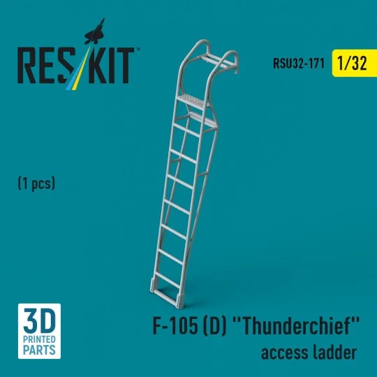 F-105D Thunderchief access ladder (1 pcs) (3D Printed), 1/32 - ResK... F-105D Thunderchief access ladder (1 pcs) (3D Printed), 1/32 - ResK...