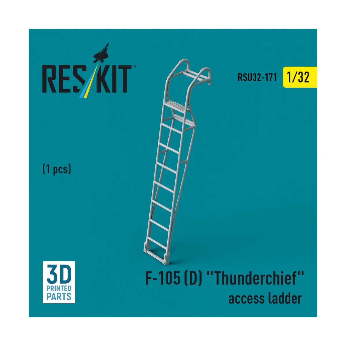 F-105D Thunderchief access ladder (1 pcs) (3D Printed), 1/32 - ResK... F-105D Thunderchief access ladder (1 pcs) (3D Printed), 1/32 - ResK...