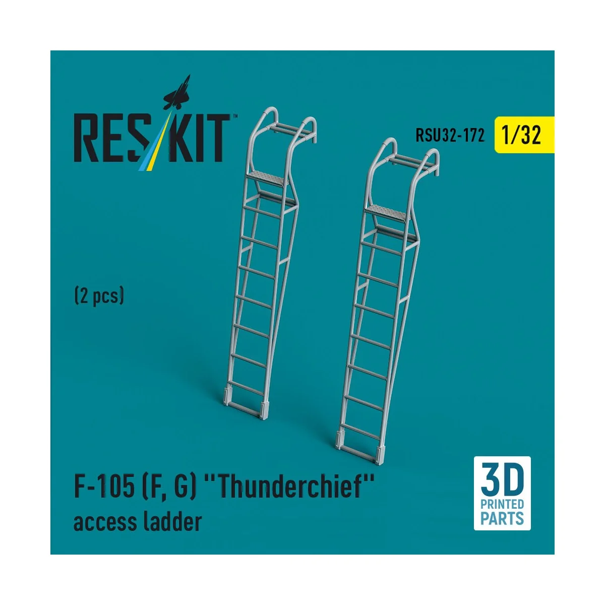 F-105 (F, G) Thunderchief access ladders (2 pcs) (3D Printed), 1/32... F-105 (F, G) Thunderchief access ladders (2 pcs) (3D Printed), 1/32...