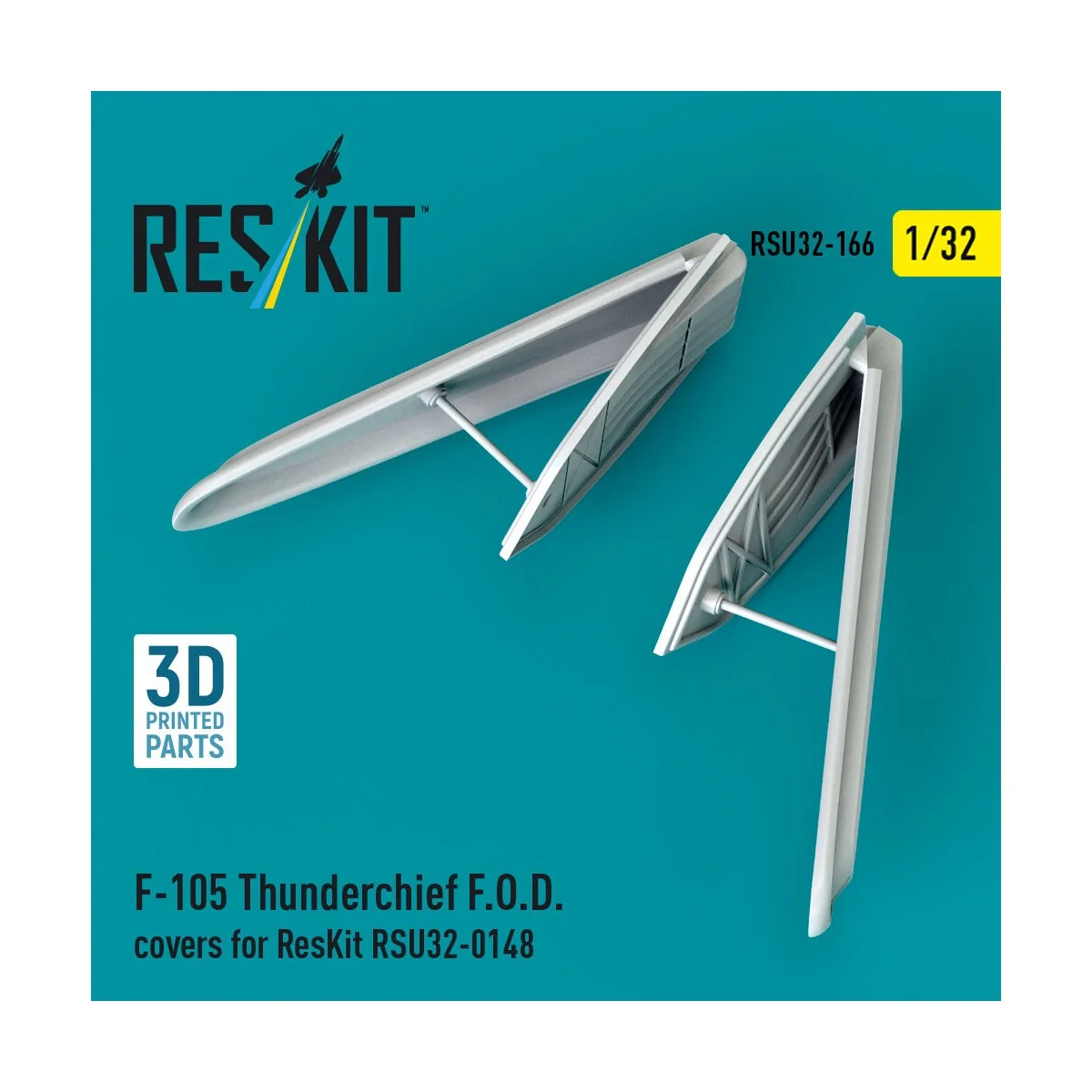 F-105 Thunderchief F.O.D. covers for ResKit RSU32-0148 (3D Printed)...