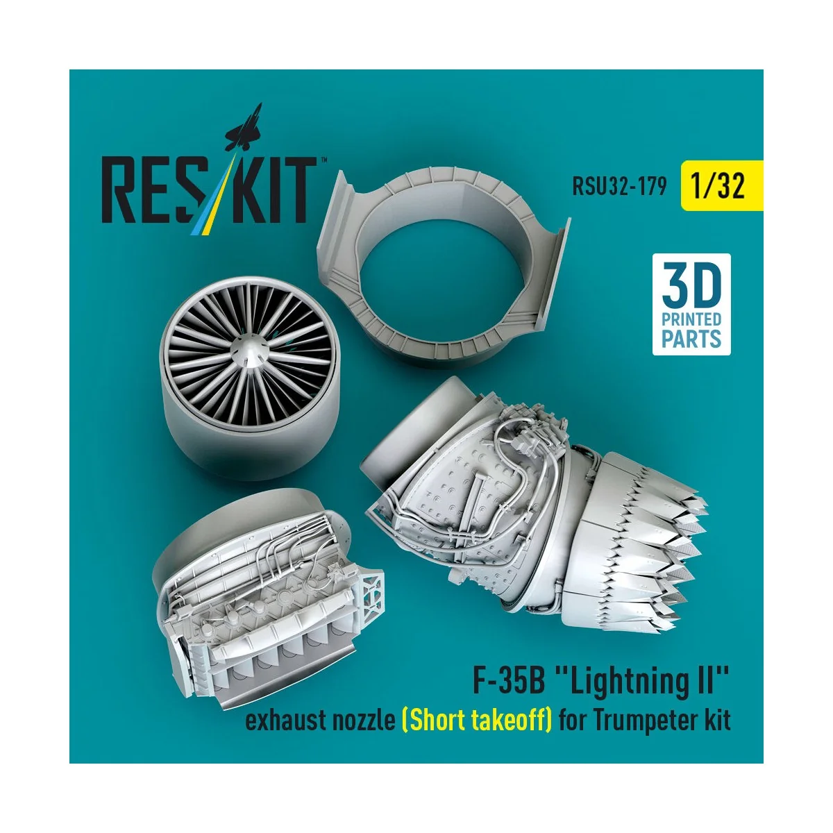 F-35B Lightning II exhaust nozzle (Short takeoff) for Trumpeter kit...