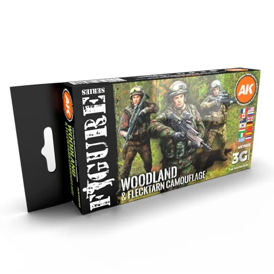 MODERN WOODLAND AND FLECKTARN CAMOUFLAGES 3G - AK Interactive AK11632