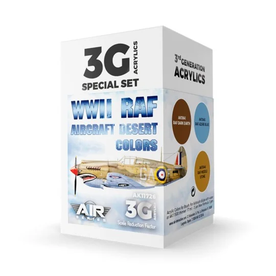 WWII RAF Aircraft Desert Colors SET 3G - AK Interactive AK11726 WWII RAF Aircraft Desert Colors SET 3G - AK Interactive AK11726