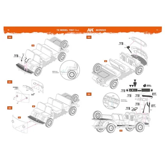 T2 Model 1967 BUS 1/35 scale, 1/35 - AK Interactive AK35022 T2 Model 1967 BUS 1/35 scale, 1/35 - AK Interactive AK35022