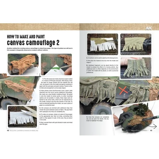 LEARNING 17 REALISTIC LEATHER & CANVAS (EN) - AK Interactive AK542