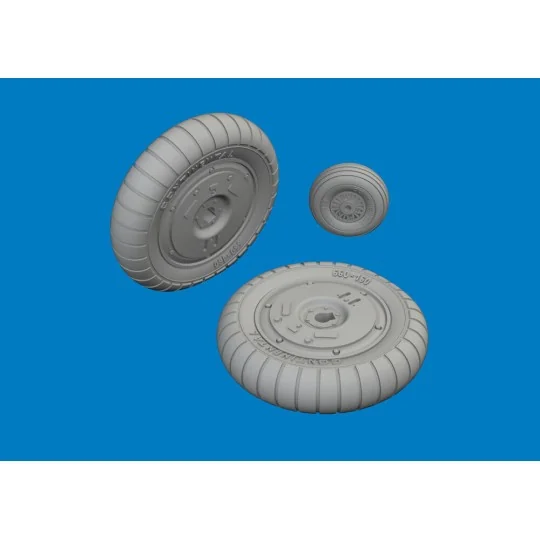 Bf 109G-5/6 wheels for Airfix, 1/24 - Eduard Accessories 624008 Bf 109G-5/6 wheels for Airfix, 1/24 - Eduard Accessories 624008