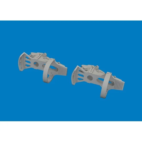 Bf 109G-5/6 rudder pedals PRINT for Airfix, 1/24 - Eduard Accessori...