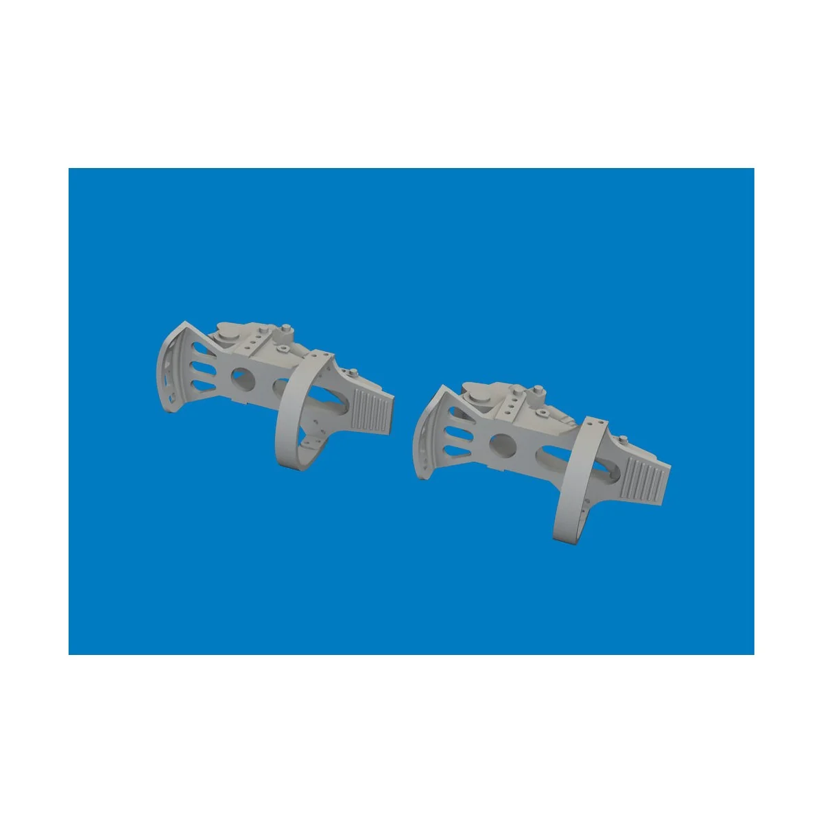 Bf 109G-5/6 rudder pedals PRINT for Airfix, 1/24 - Eduard Accessori...