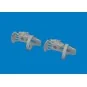 Bf 109G-5/6 rudder pedals PRINT for Airfix, 1/24 - Eduard Accessori...