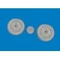 Bf 109G-5/6 wheels for Airfix, 1/24 - Eduard Accessories 624008 Bf 109G-5/6 wheels for Airfix, 1/24 - Eduard Accessories 624008