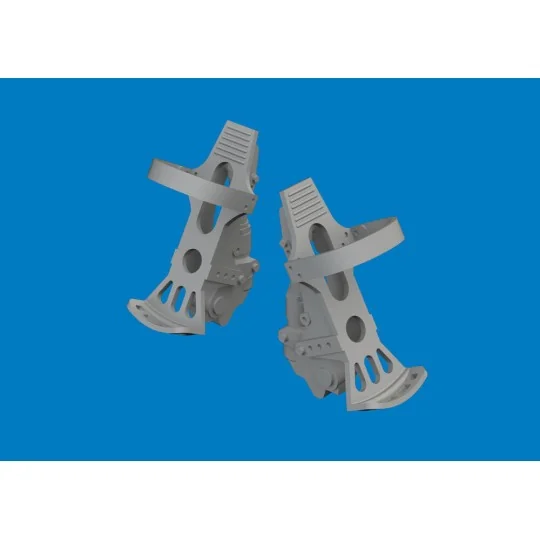 Bf 109G-5/6 rudder pedals PRINT for Airfix, 1/24 - Eduard Accessori...