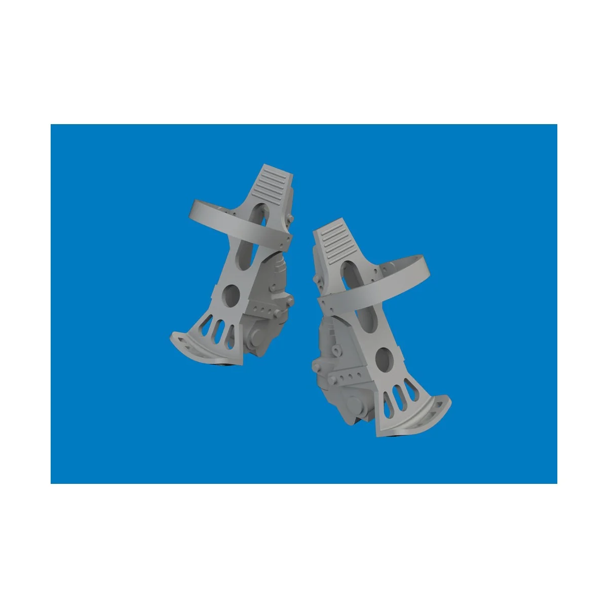 Bf 109G-5/6 rudder pedals PRINT for Airfix, 1/24 - Eduard Accessori...