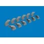 Bf 109G-5/6 exhaust stacks PRINT for Airfix, 1/24 - Eduard Accessor... Bf 109G-5/6 exhaust stacks PRINT for Airfix, 1/24 - Eduard Accessor...